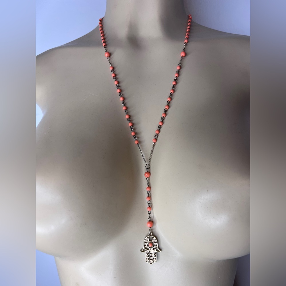Moroccan Hand Beaded Necklace